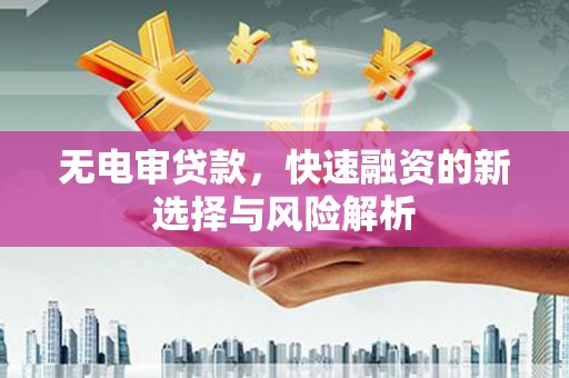 延长无电审贷款，快速融资的新选择与风险解析
