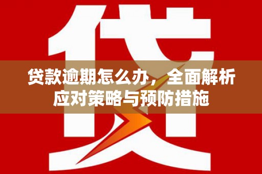 延长贷款逾期怎么办，全面解析应对策略与预防措施