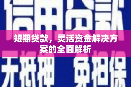 延长短期贷款，灵活资金解决方案的全面解析