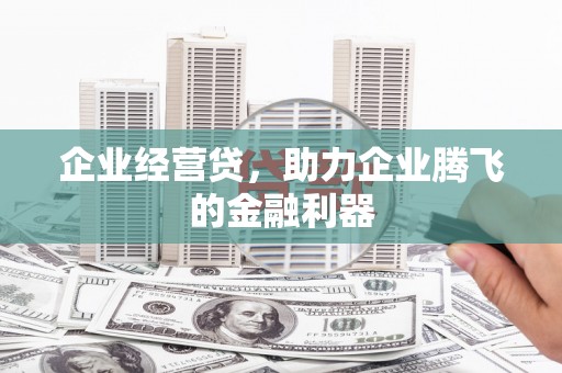 延长企业经营贷，助力企业腾飞的金融利器