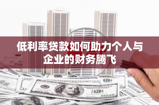 延长低利率贷款如何助力个人与企业的财务腾飞