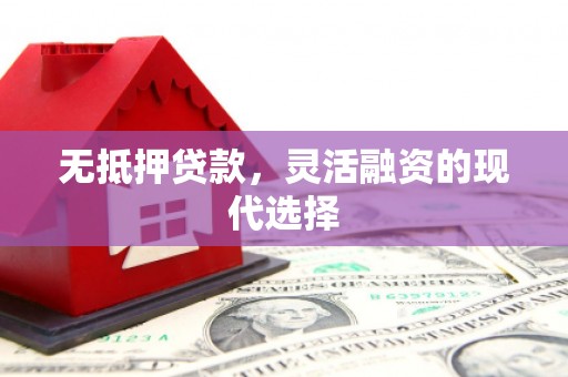 延长无抵押贷款，灵活融资的现代选择