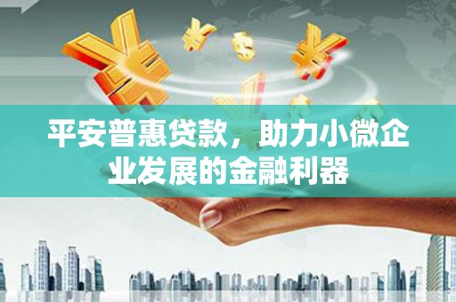 延长平安普惠贷款，助力小微企业发展的金融利器