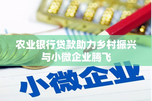 延长农业银行贷款助力乡村振兴与小微企业腾飞